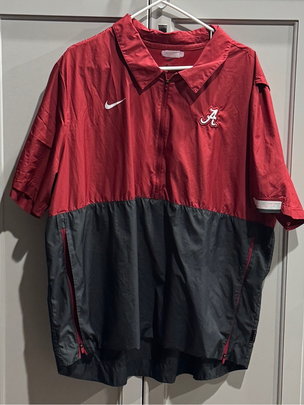 Nike Alabama Crimson Tide Red and Black Alabama Short-Sleeve Pullover